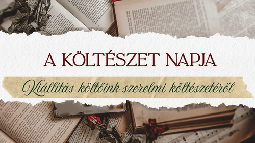 Plakátkiállítás a Magyar Költészet Napja alkalmából az Aranyban